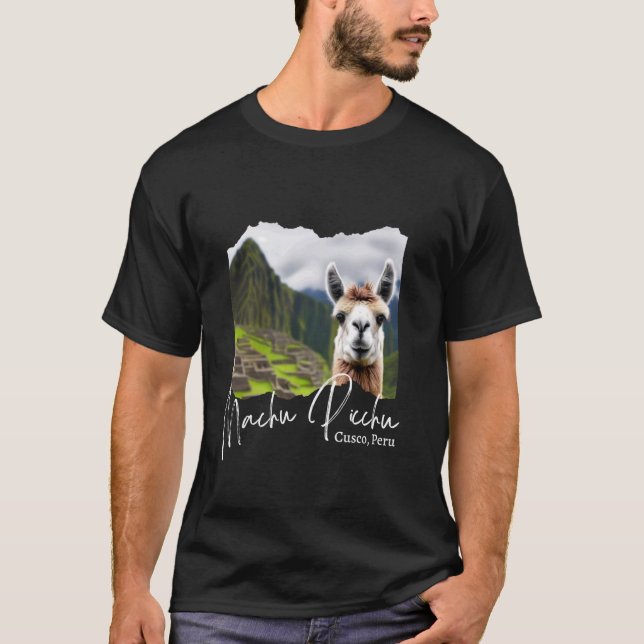 T-shirt Pérou Cusco Llama Souvenir Machu Picchu (Devant)