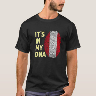 T-shirt Pérou Dans Mon Dna Équipe Drapeau Péruvien Pérou