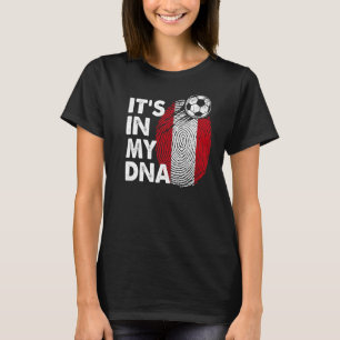 T-shirt Pérou Dans Mon Dna Équipe Drapeau Péruvien Pérou
