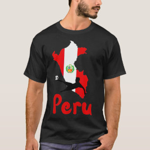 T-shirt Pérou Drapeau Péruvien Fan de foot