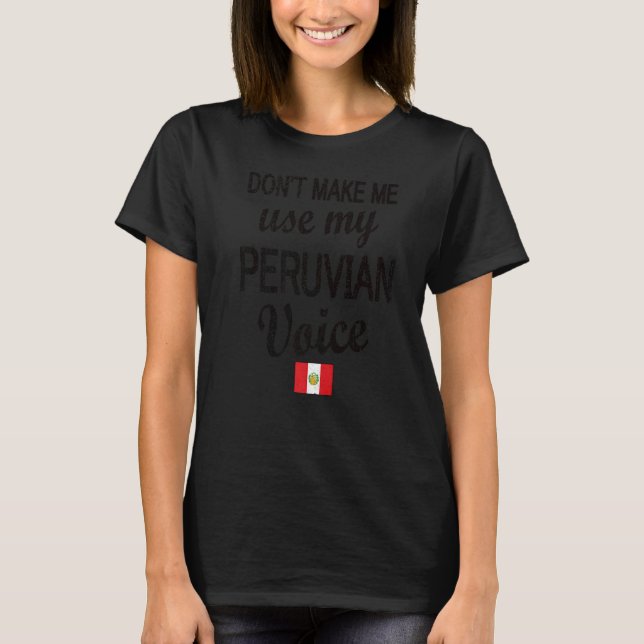 T-shirt Pérou Drapeau Peruvien Racines péruviennes (Devant)