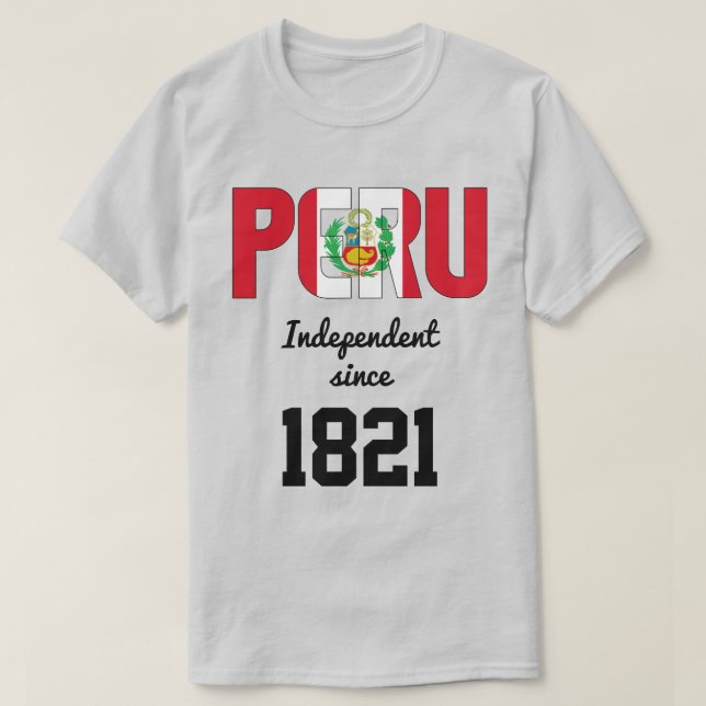 T-shirt Pérou : Fête de l'indépendance (Design devant)