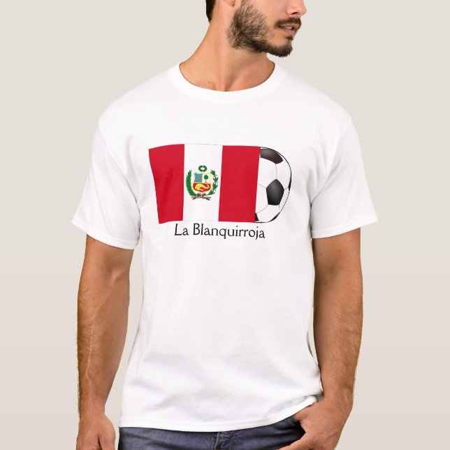 T-shirt Pérou La Blanquirroja (Devant)