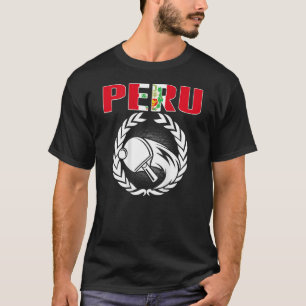 T-shirt Pérou Ping Pong Peruvien Table Tennis Team Soutien