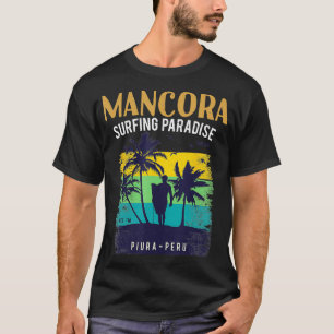T-shirt Pérou Plage de Piura Mancora Hommes Surf Femmes