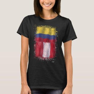 T-shirt Pérou Y Colombie Amour colombien péruvien