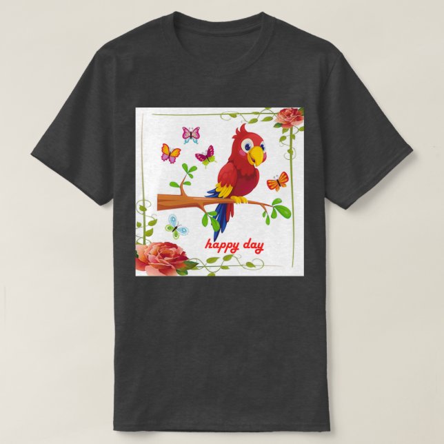 T-shirt perroquet (Design devant)