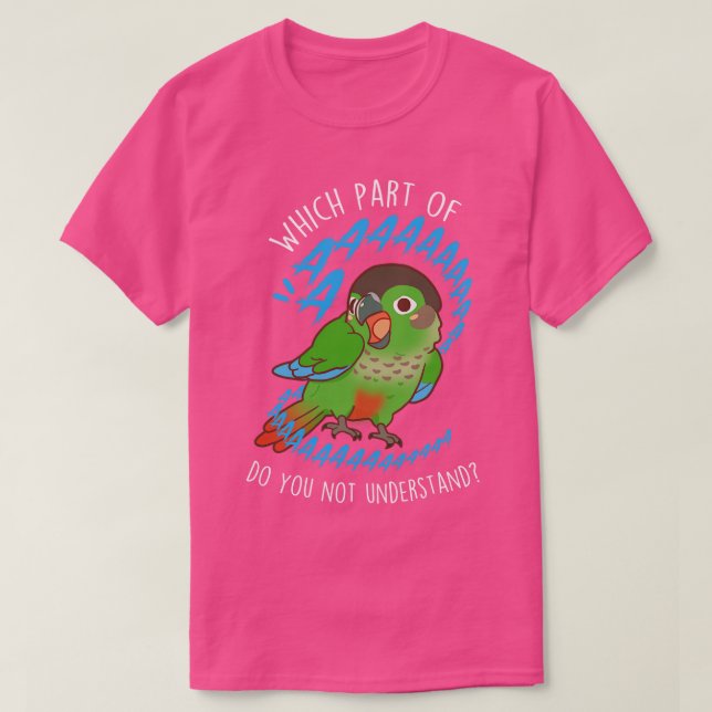 T-shirt Perroquet à base de verge Aaaa (Design devant)