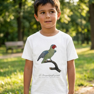 T-shirt Perroquet à joues rouges mâle, Geoffroyus geoffroy