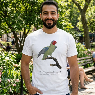 T-shirt Perroquet à joues rouges mâle, Geoffroyus geoffroy