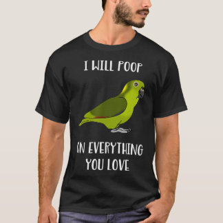 T-shirt Perroquet Amazon à Naples Jaune Vous poop sur vous