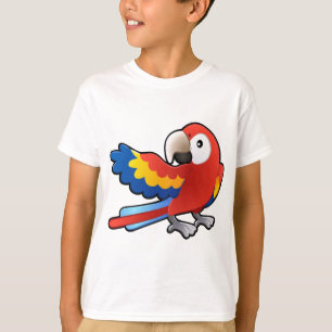 T-shirt perroquet amical mignon d'ara
