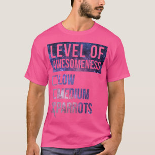 T-shirt Perroquet Amusant Art Niveau De Perroquets 1