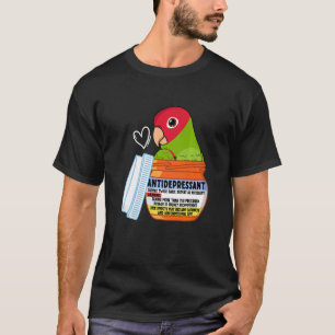 T-shirt Perroquet Antidépresseur Mignon I Conure à masque 