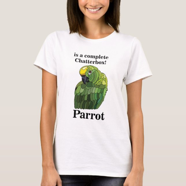 T-shirt Perroquet Ara Oiseau Bavard Drôle (Devant)