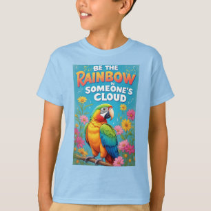 T-shirt Perroquet Arc-en-ciel Coloré