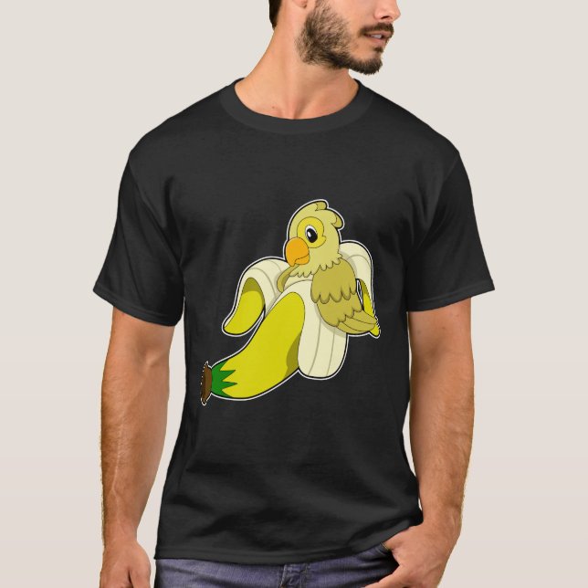 T-shirt Perroquet avec banane (Devant)