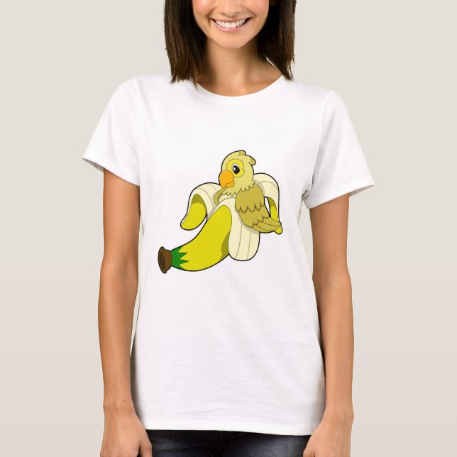 T-shirt Perroquet avec banane (Devant)