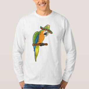 T-shirt Perroquet avec casquette de paille