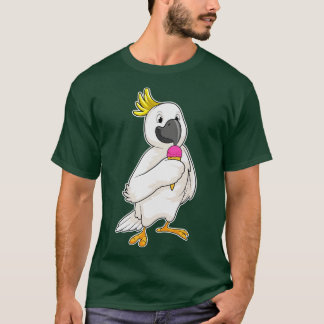 T-shirt Perroquet avec crème glacée gaufre