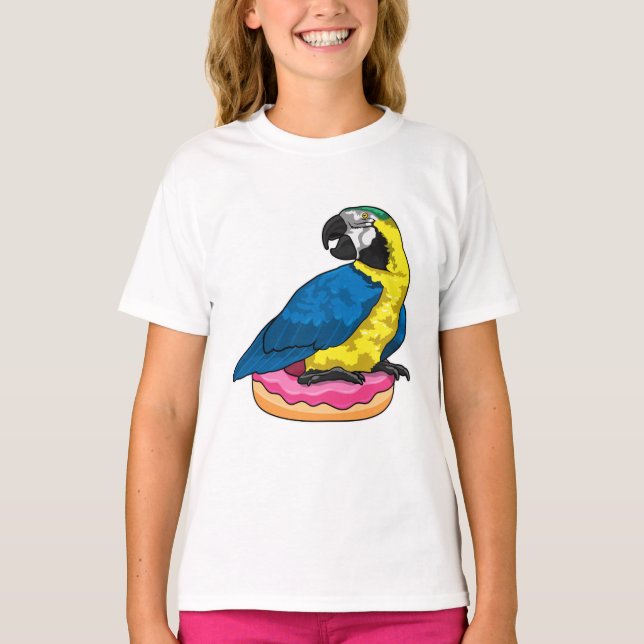 T-shirt Perroquet avec Donut (Devant)