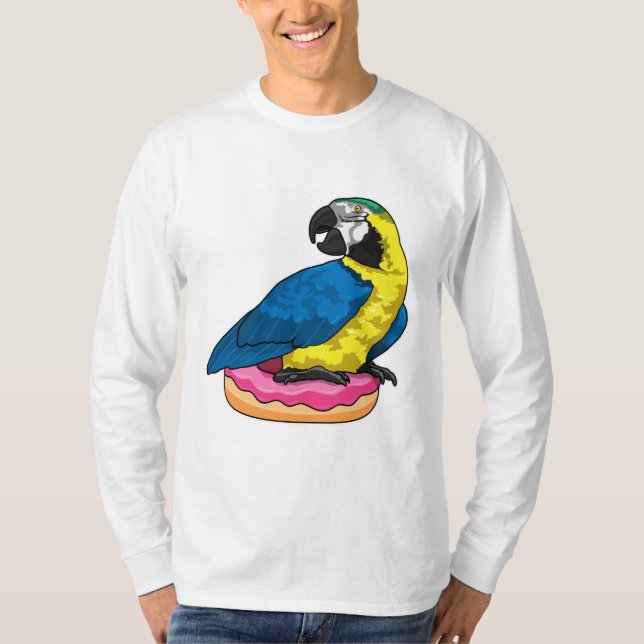 T-shirt Perroquet avec Donut (Devant)