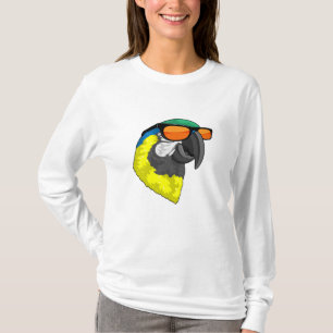 T-shirt Perroquet avec lunettes de soleil