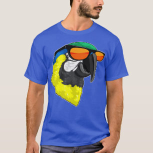 T-shirt Perroquet avec Lunettes de Soleil 3