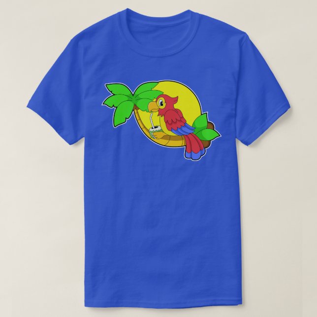 T-shirt Perroquet avec noix de coco (Design devant)