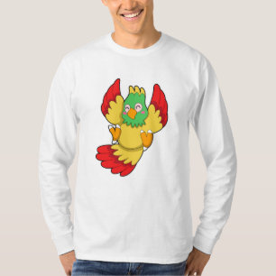 T-shirt Perroquet avec tête verte