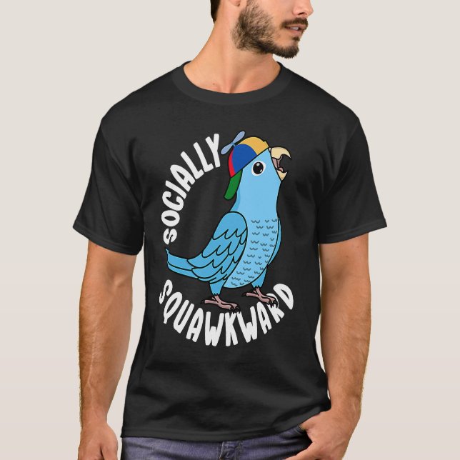 T-shirt Perroquet bleu I (Devant)
