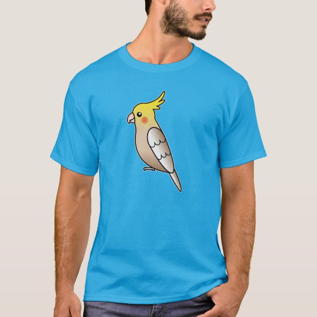 T-shirt Perroquet Cacatoès Cartoon Cinnamon Oiseau (Devant)