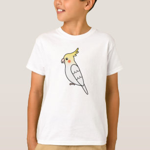 T-shirt Perroquet Cacatoès Lutino Dessin Animé