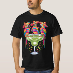 T-shirt Perroquet Cinco De Mayo Drôle Boire Fiesta Mexicai