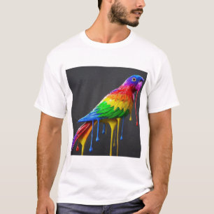 T-shirt "Perroquet coloré - Libérez votre style vibrant"
