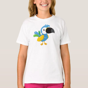 T-shirt Perroquet coloré, perroquet tropical, perroquet mi