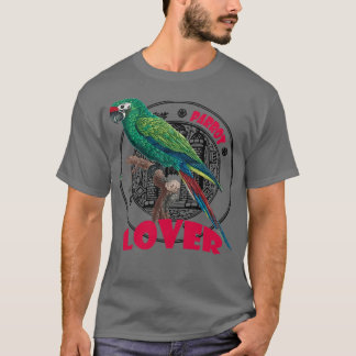 T-shirt perroquet conception vintage illustration typograp