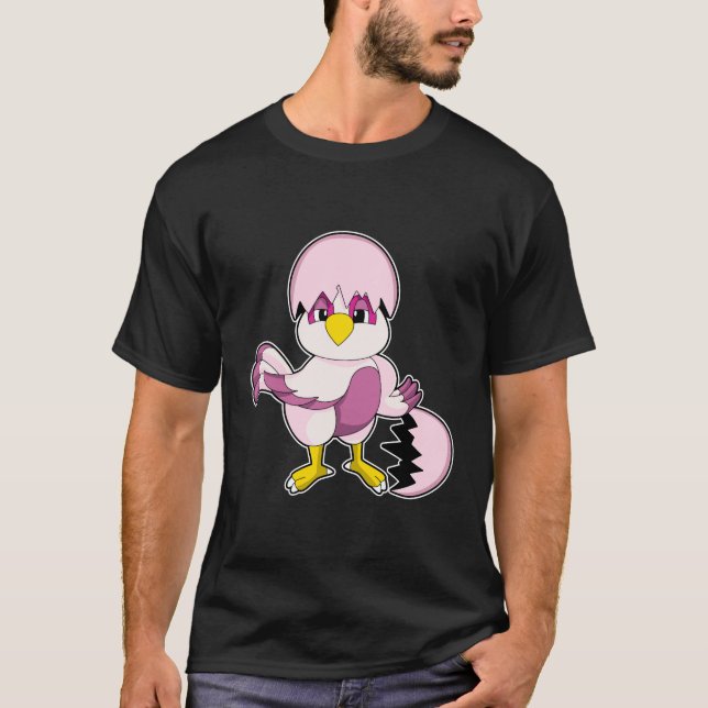 T-shirt Perroquet dans Oeuf avec Eggshell.PNG (Devant)