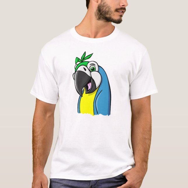 T-shirt Perroquet de bande dessinée (Devant)