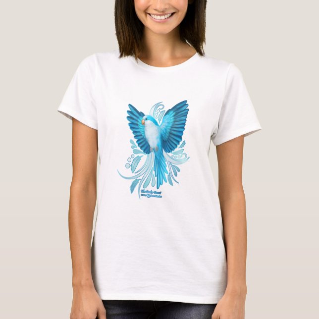 T-shirt Perroquet de Blue Quaker (Devant)