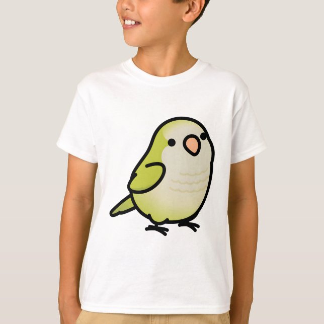 T-shirt Perroquet de bouclier Pallid Quaker (Devant)