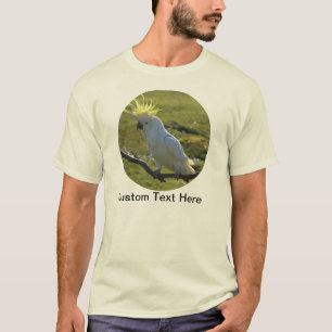 T-shirt Perroquet de Cockatoo jaune et blanc