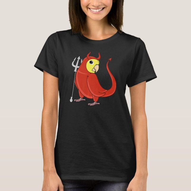 T-shirt Perroquet De Costume D'Effrayant I Parrotlet Jaune (Devant)