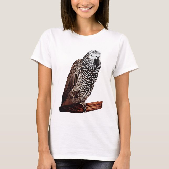 T-shirt Perroquet de gris africain (Devant)