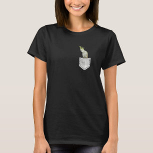 T-shirt Perroquet De Poche À Poche De Cockatoo À Soufre Cu