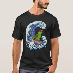 T-shirt Perroquet de surfbirbing Ier rouge mexicain à tête