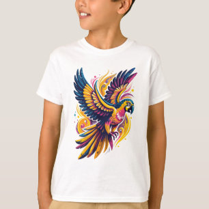 T-shirt Perroquet de vol tropical