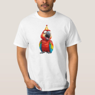 T-shirt Perroquet déguisé en clown prêt pour le spectacle.
