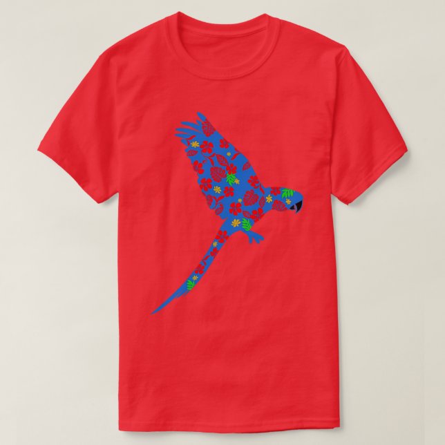 T-shirt Perroquet d'imprimerie hawaïenne (Design devant)