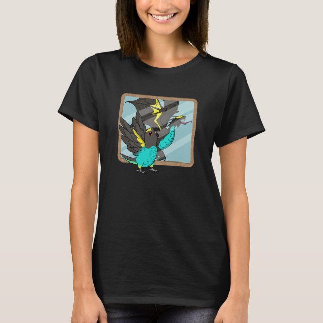 T-shirt Perroquet & Dragon Reflection I Perroquet de Meyer (Devant)